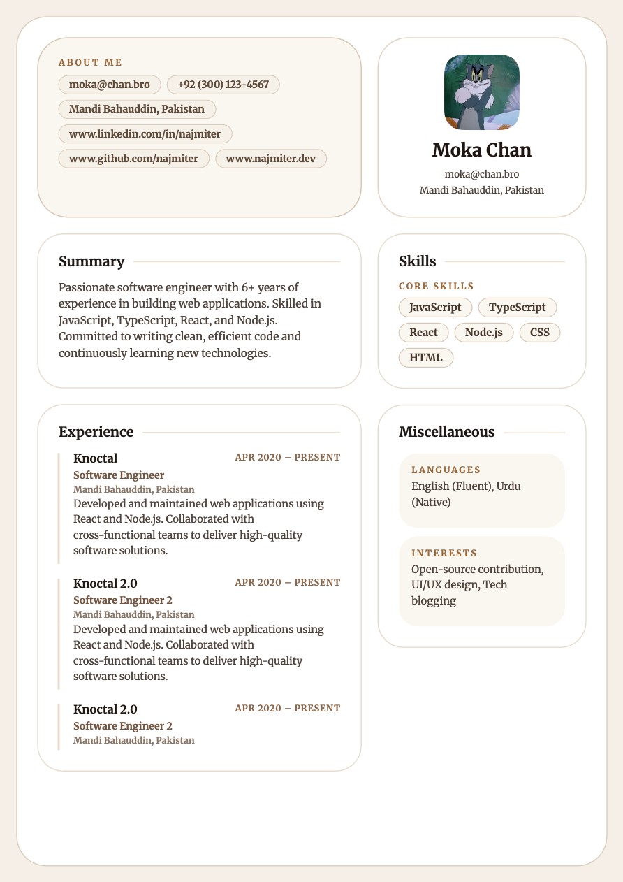 Editorial Executive resume template